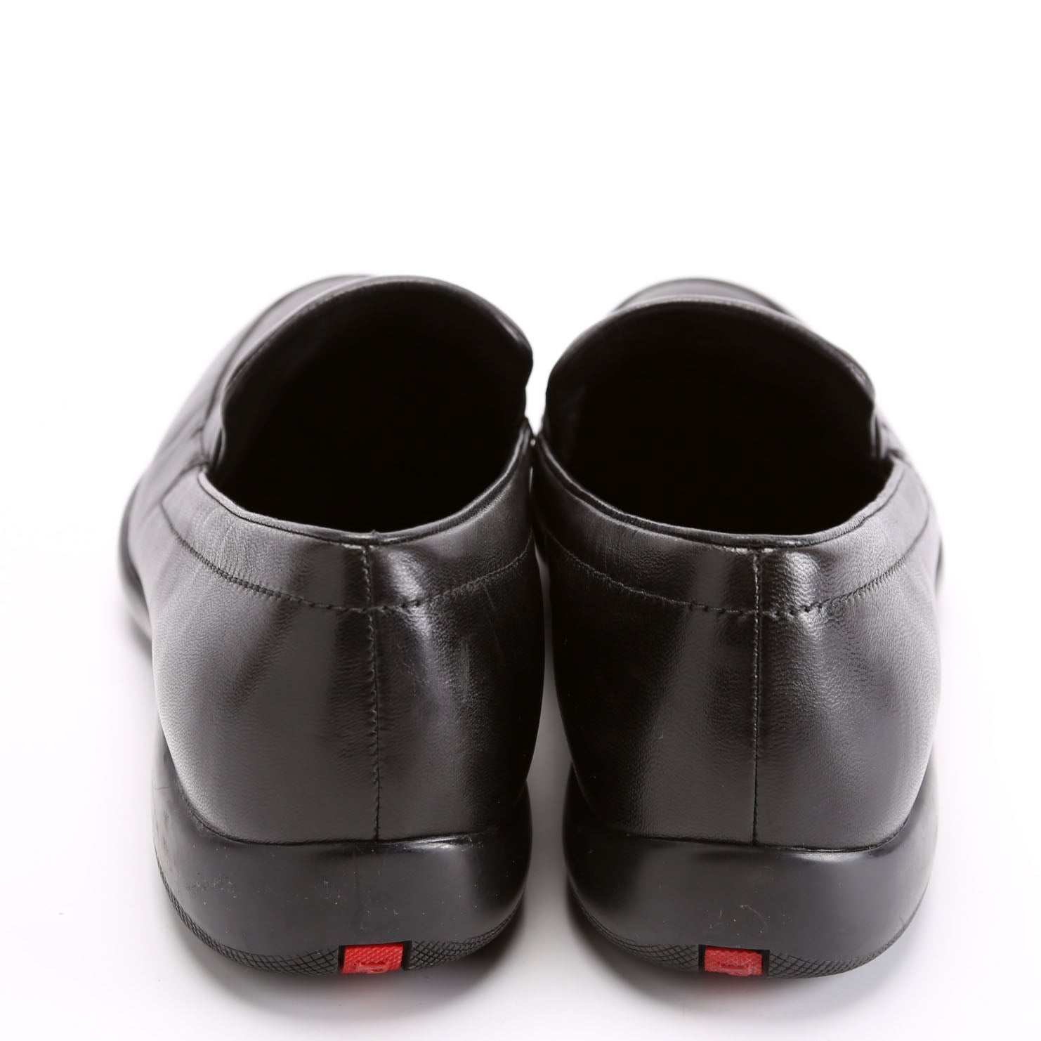 Triangle Logo Sport Loafers Size 40.5 Black