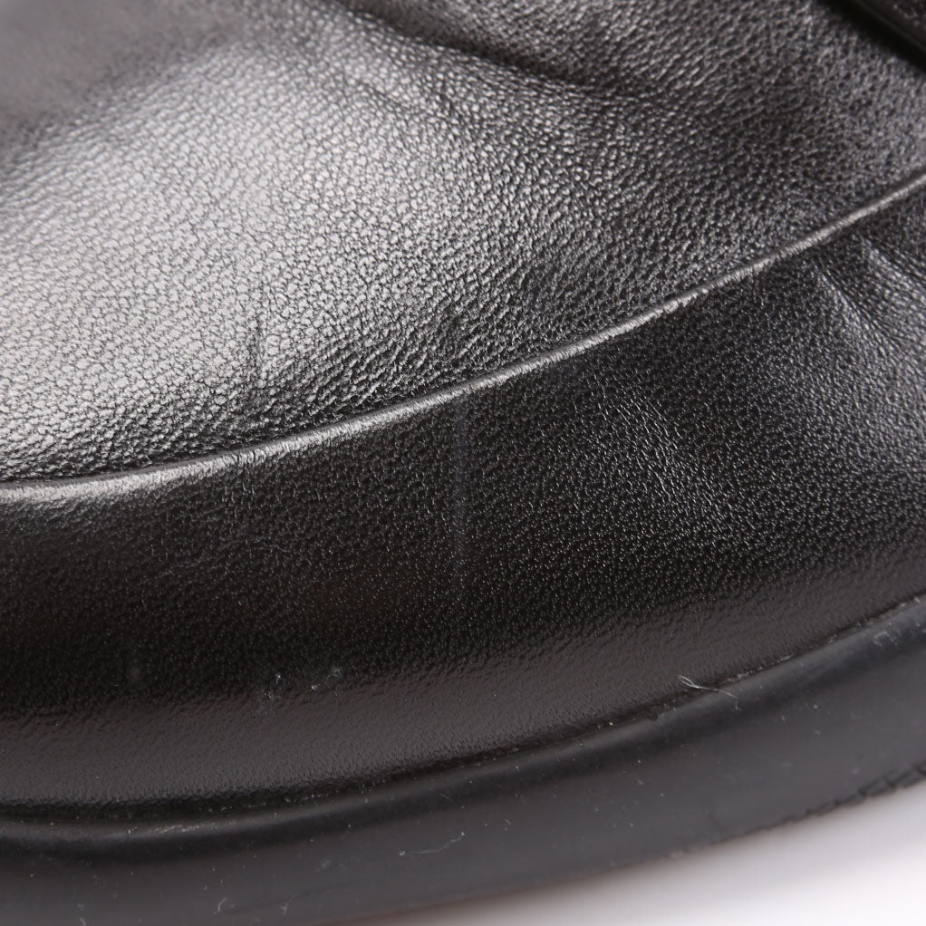 Triangle Logo Sport Loafers Size 40.5 Black