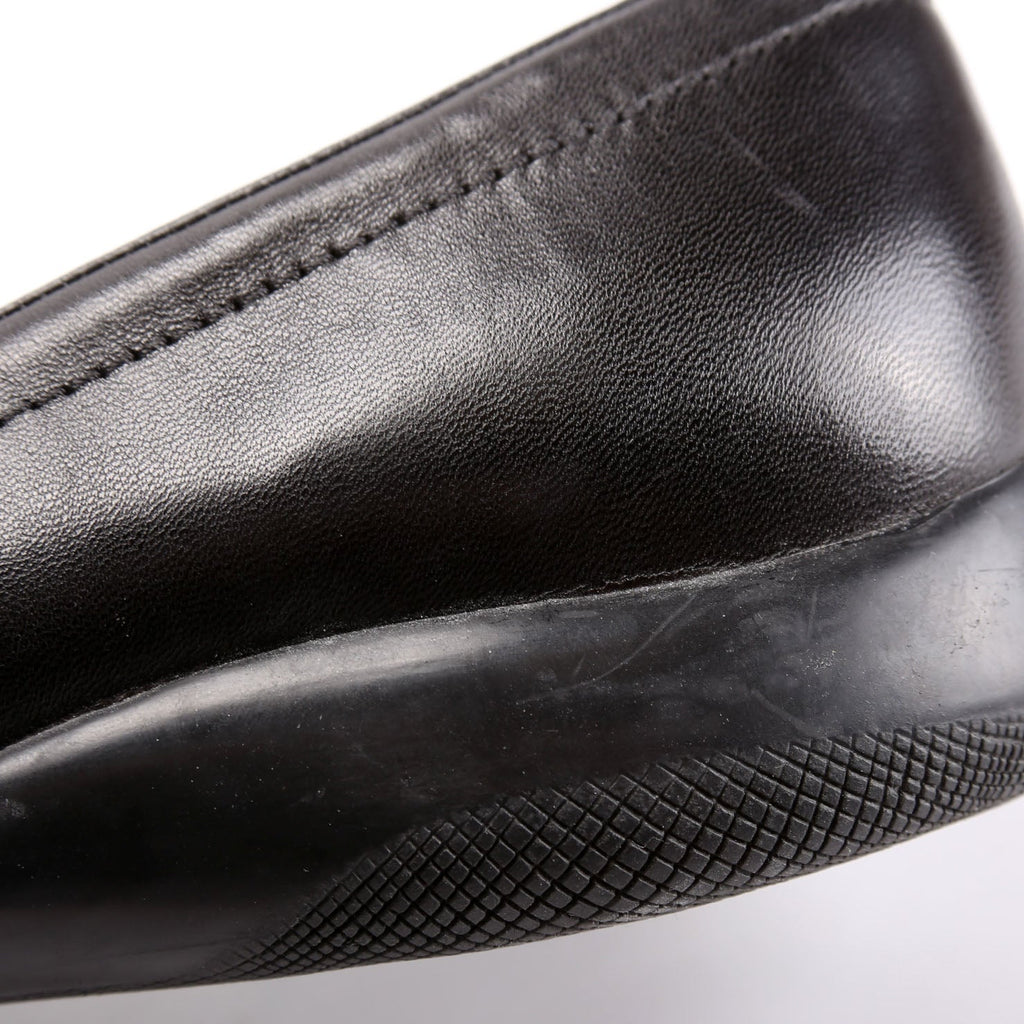 Triangle Logo Sport Loafers Size 40.5 Black
