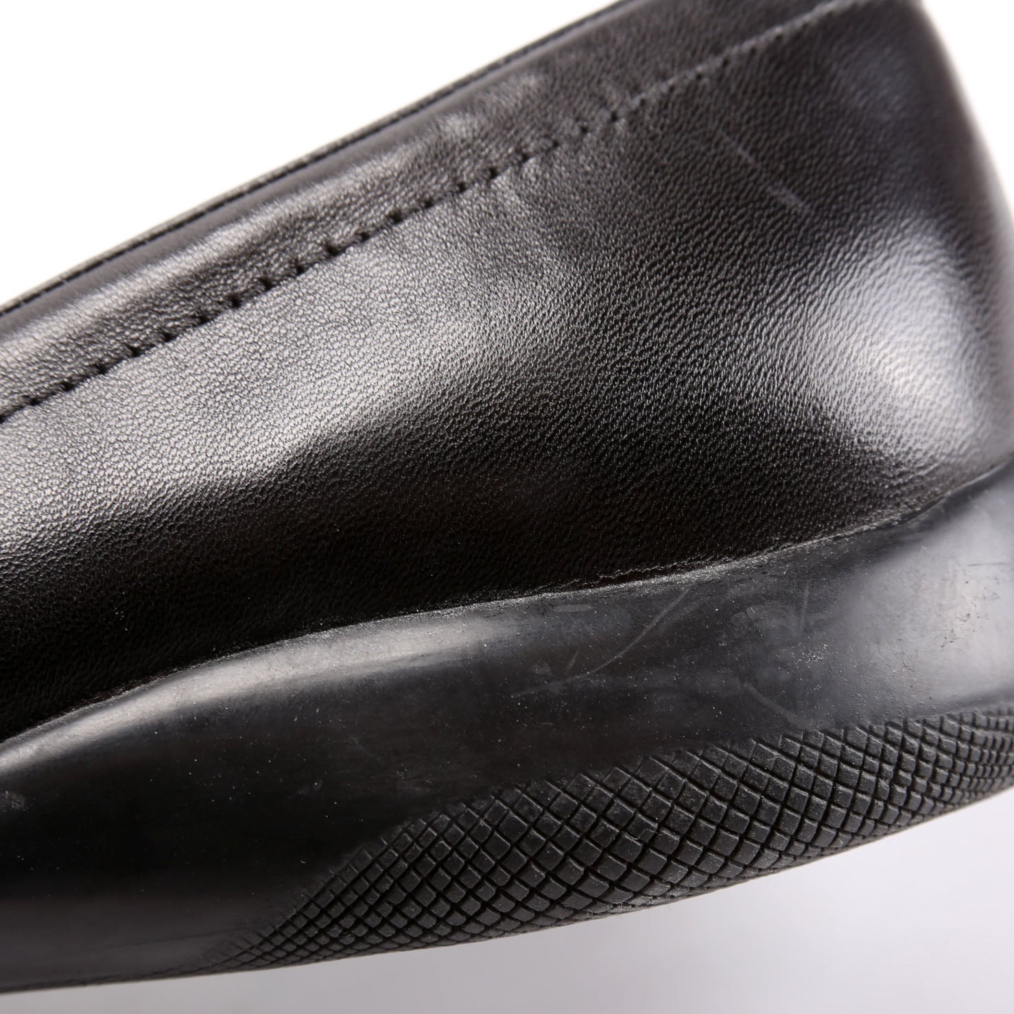 Triangle Logo Sport Loafers Size 40.5 Black