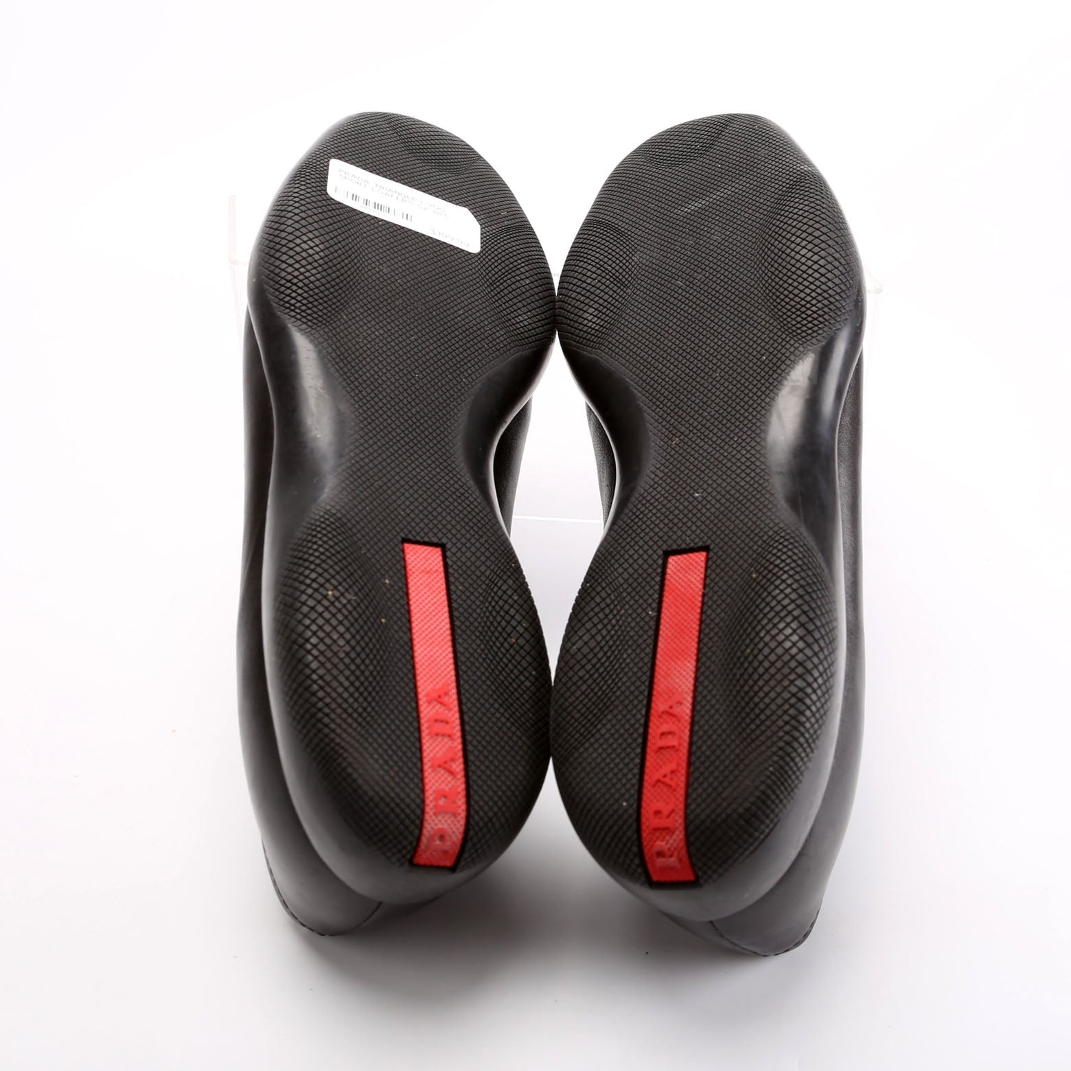 Triangle Logo Sport Loafers Size 40.5 Black