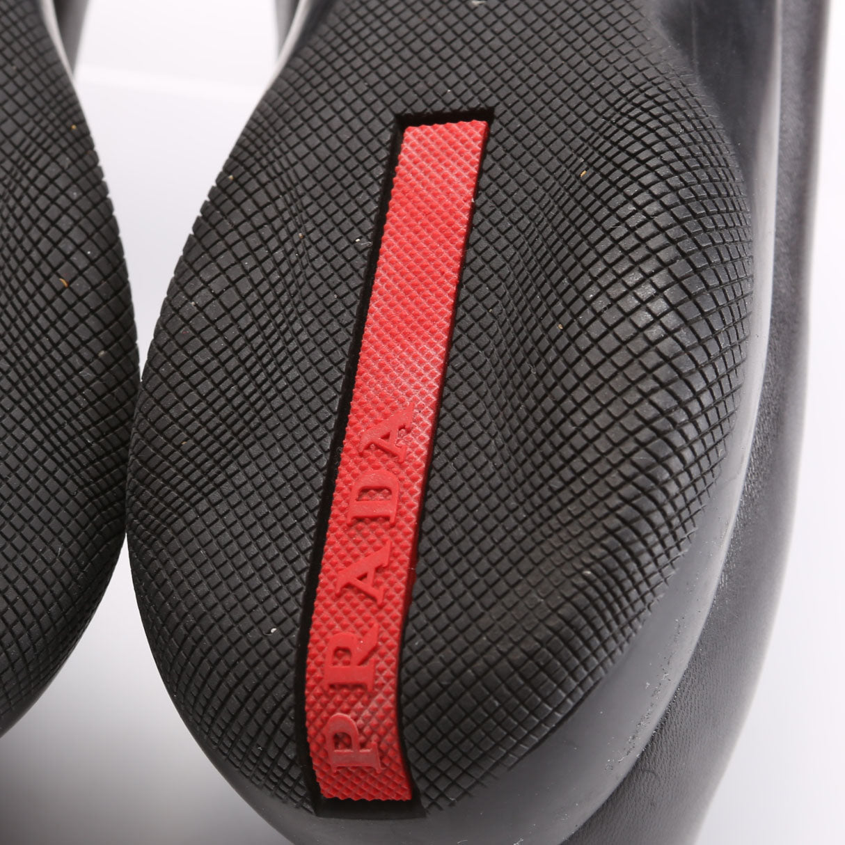 Triangle Logo Sport Loafers Size 40.5 Black