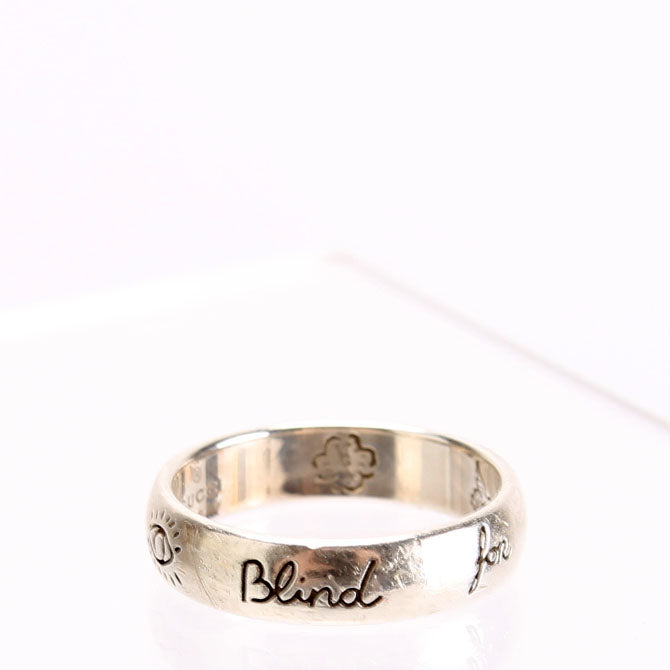 Blind For Love 5MM Band Ring Size 8 925