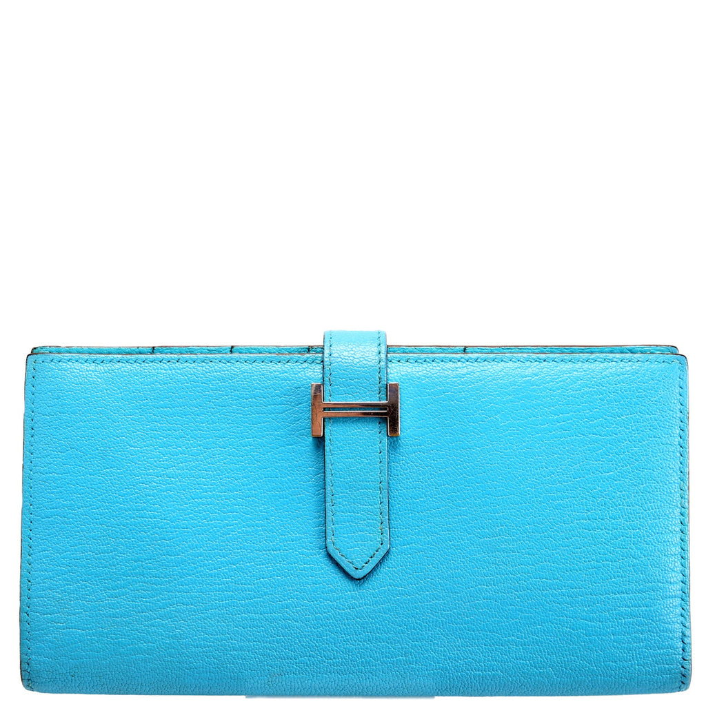 Bearn Wallet Chevre Leather Blue