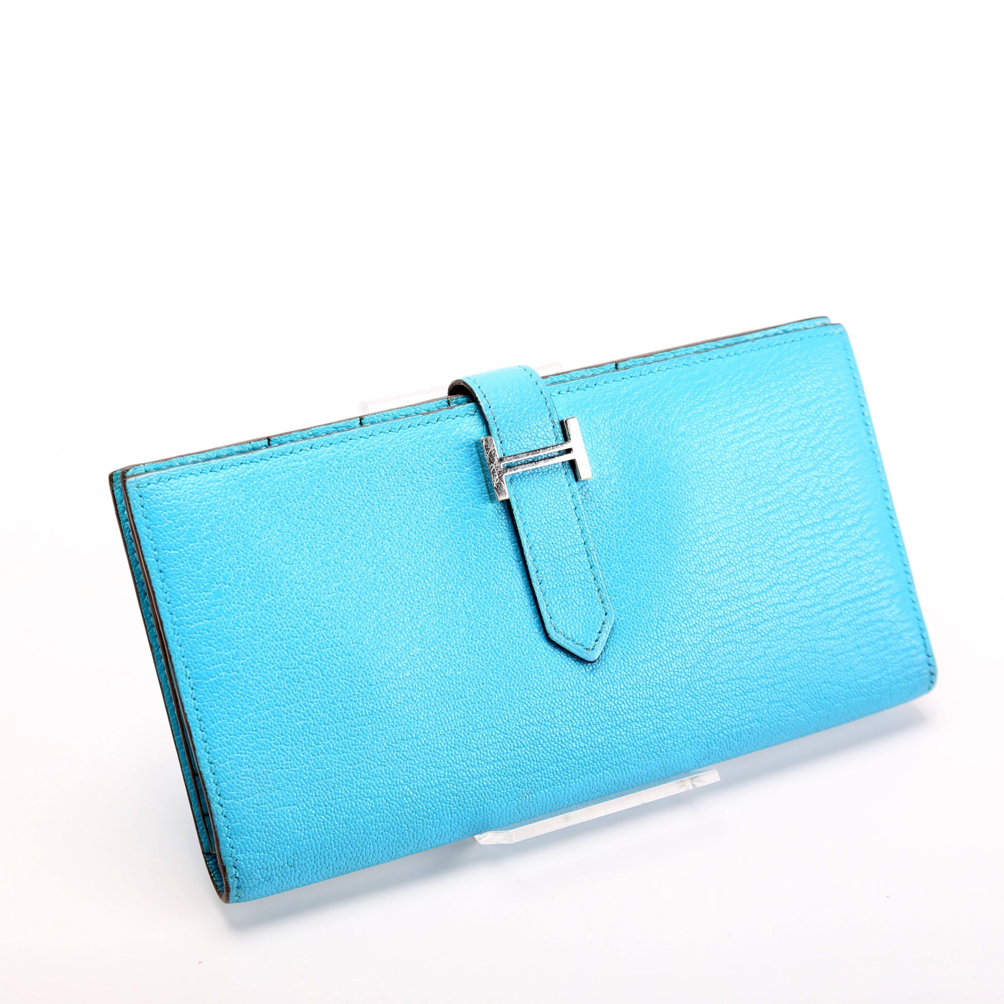 Bearn Wallet Chevre Leather Blue