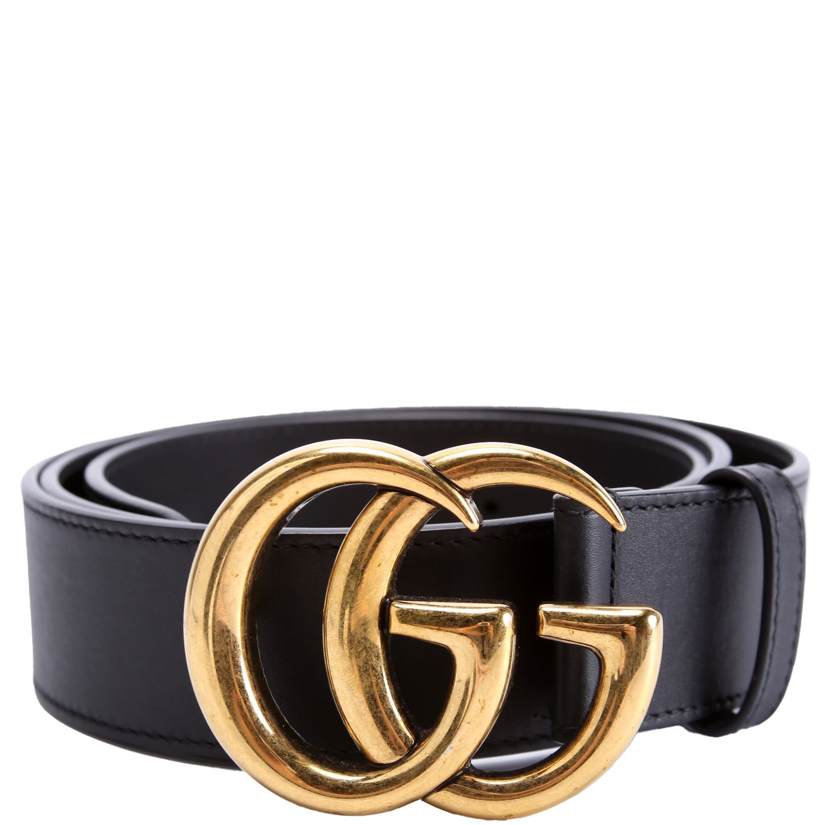 400593 Marmont GG Leather Belt Size 100/40 Black