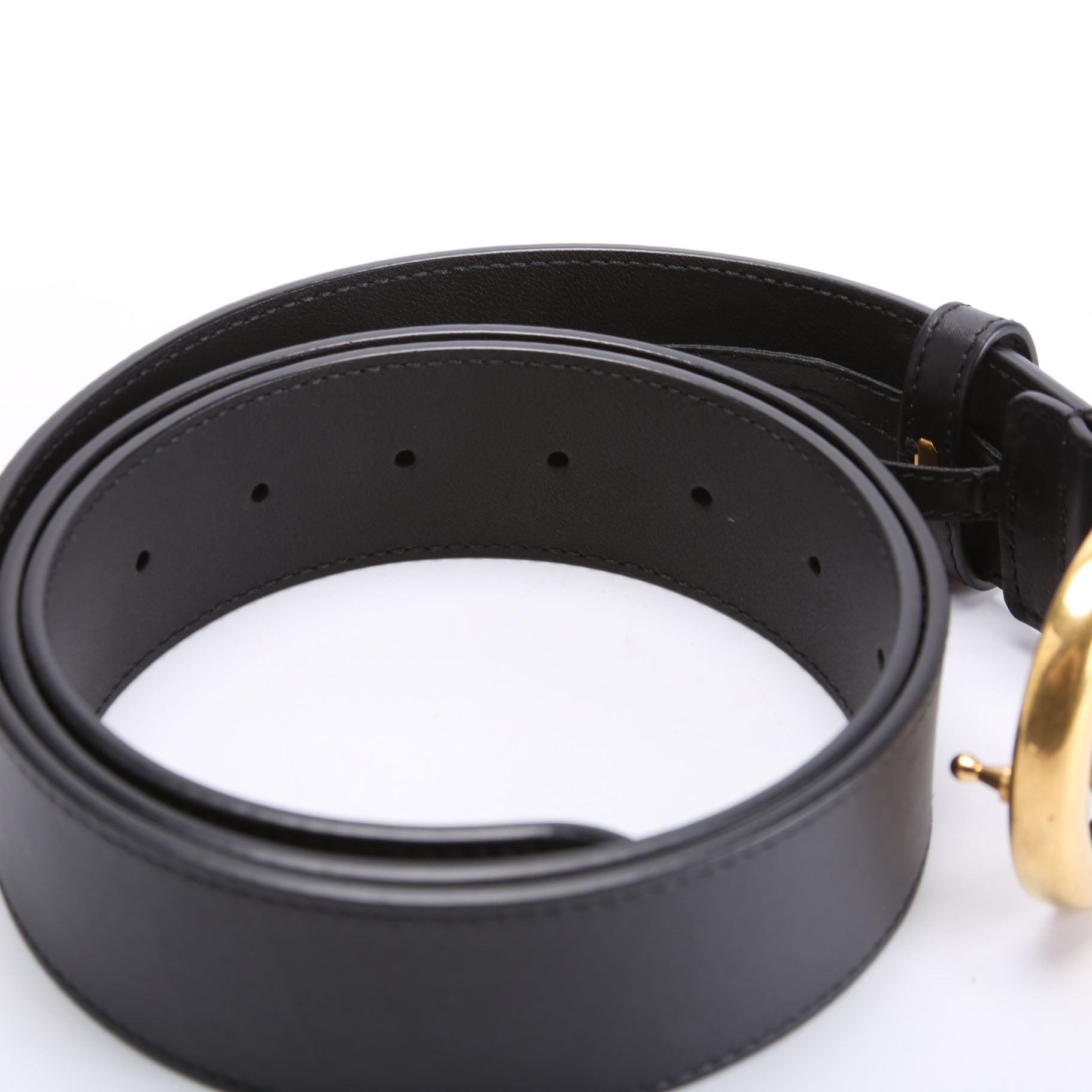 400593 Marmont GG Leather Belt Size 100/40 Black