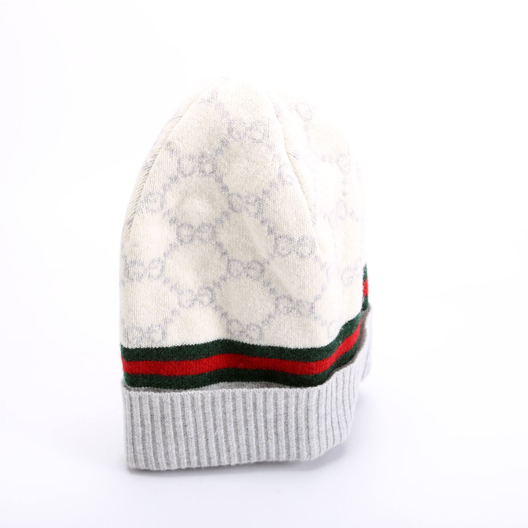 GG Web Arwin Beanie Wool/Cashmere Hat Grey/Ivory