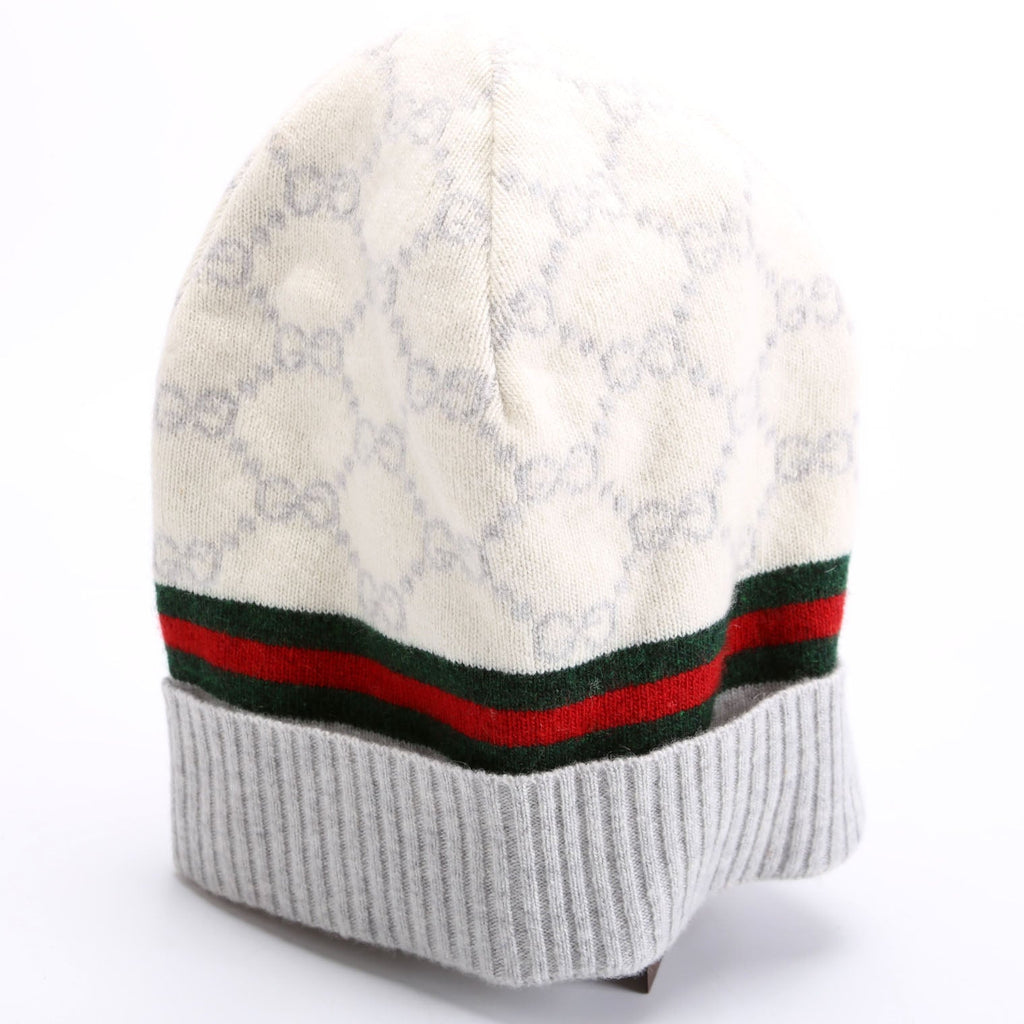 GG Web Arwin Beanie Wool/Cashmere Hat Grey/Ivory