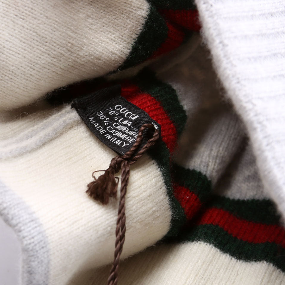 GG Web Arwin Beanie Wool/Cashmere Hat Grey/Ivory