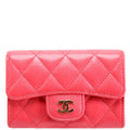 Classic Business Card Holder Caviar 22M Pink