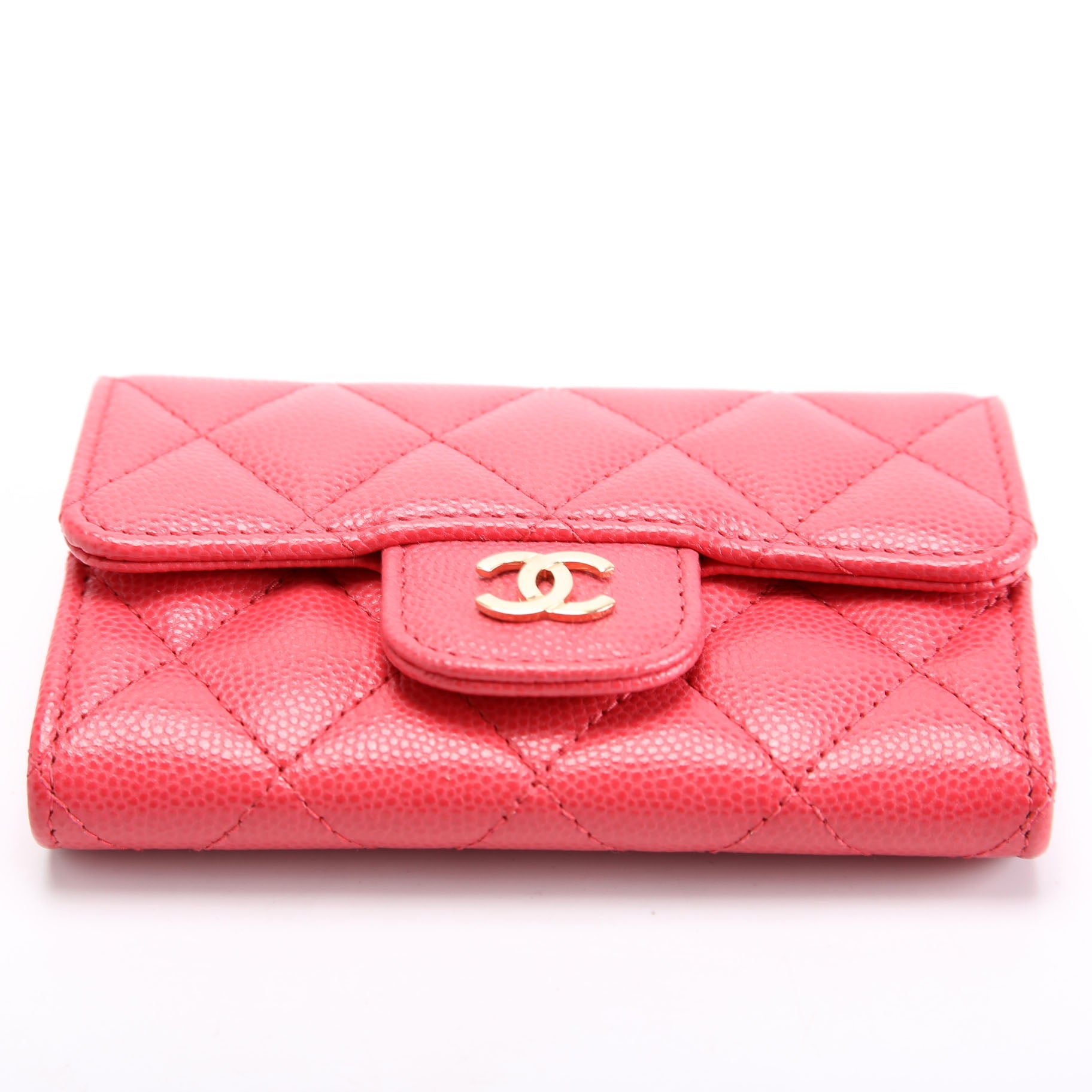 Classic Business Card Holder Caviar 22M Pink