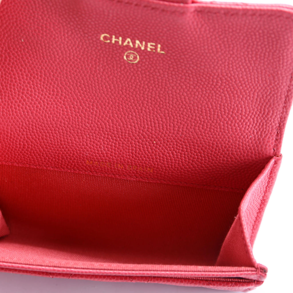 Classic Business Card Holder Caviar 22M Pink