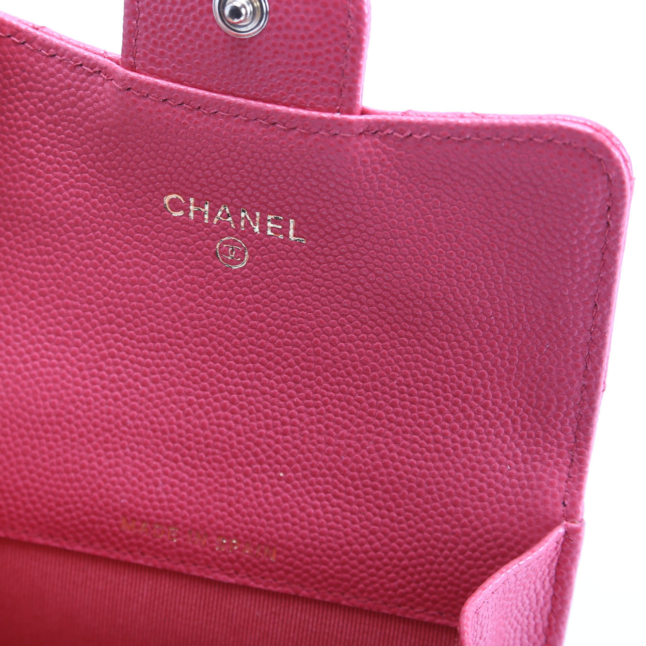 Classic Business Card Holder Caviar 22M Pink