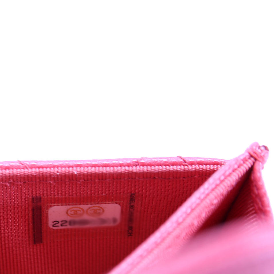 Classic Business Card Holder Caviar 22M Pink