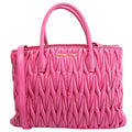 Matelasse Nappa Tote Pink