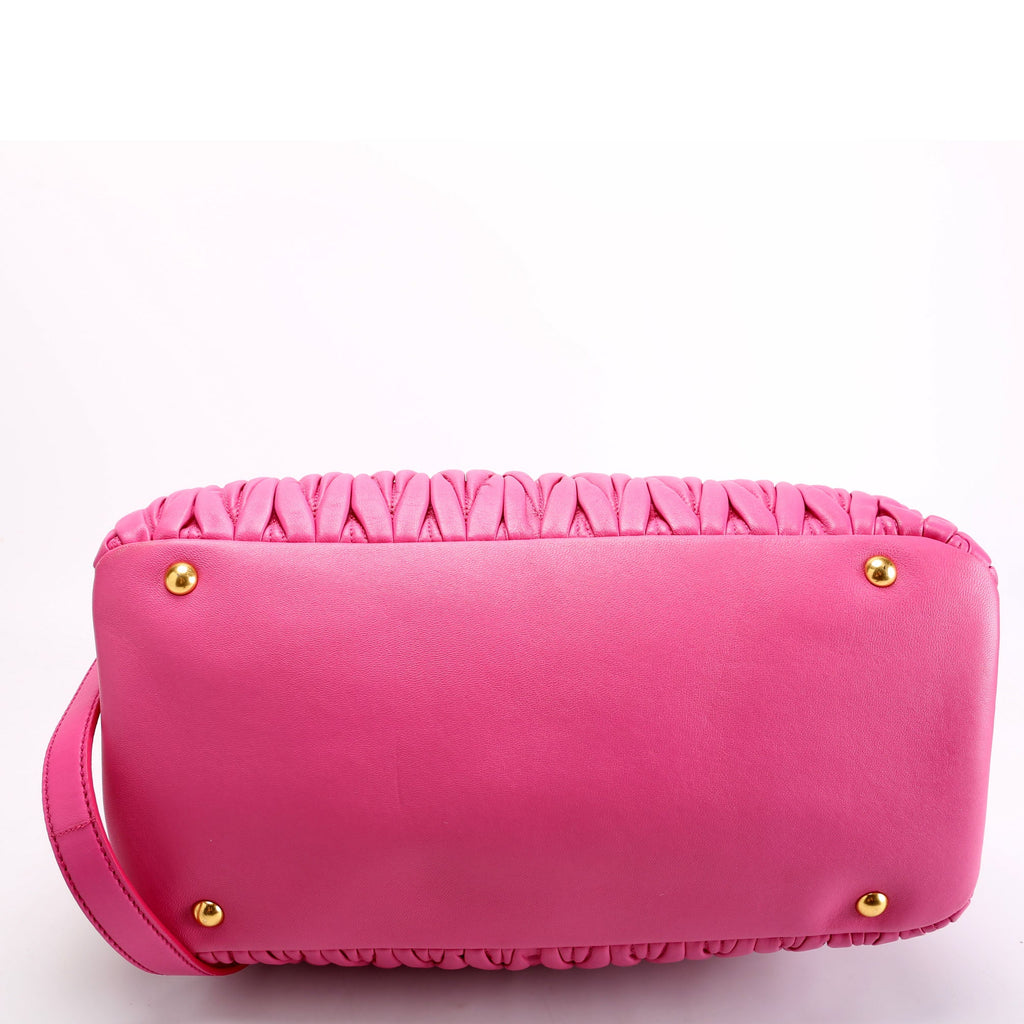 Matelasse Nappa Tote Pink