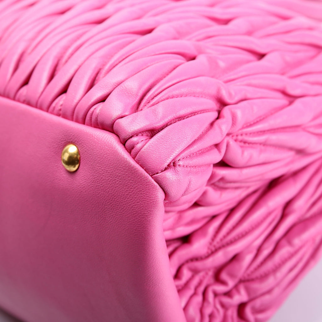 Matelasse Nappa Tote Pink