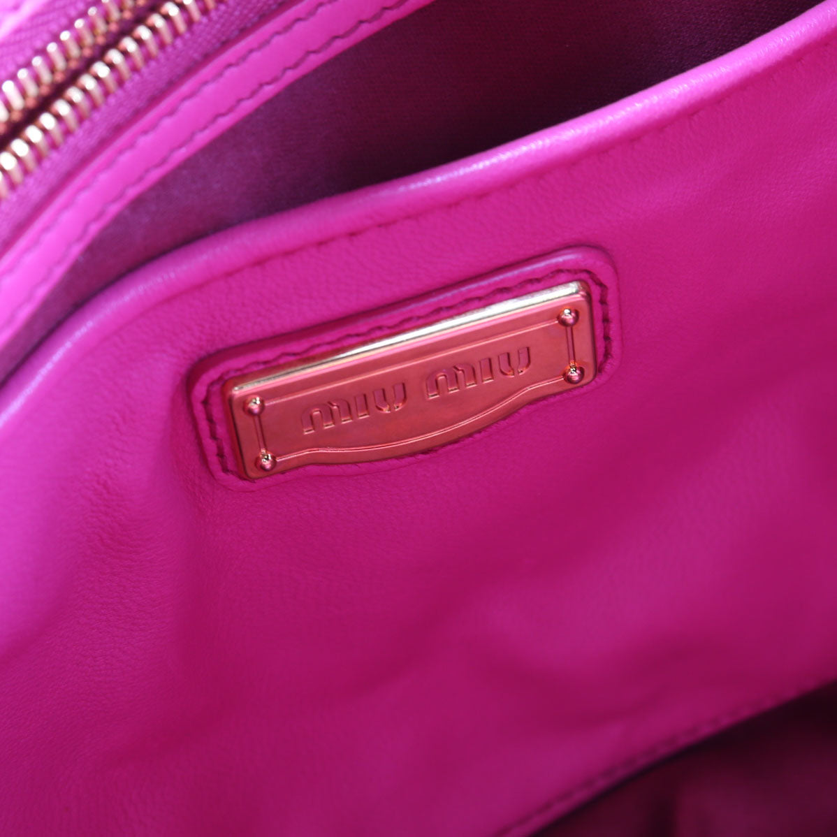 Matelasse Nappa Tote Pink