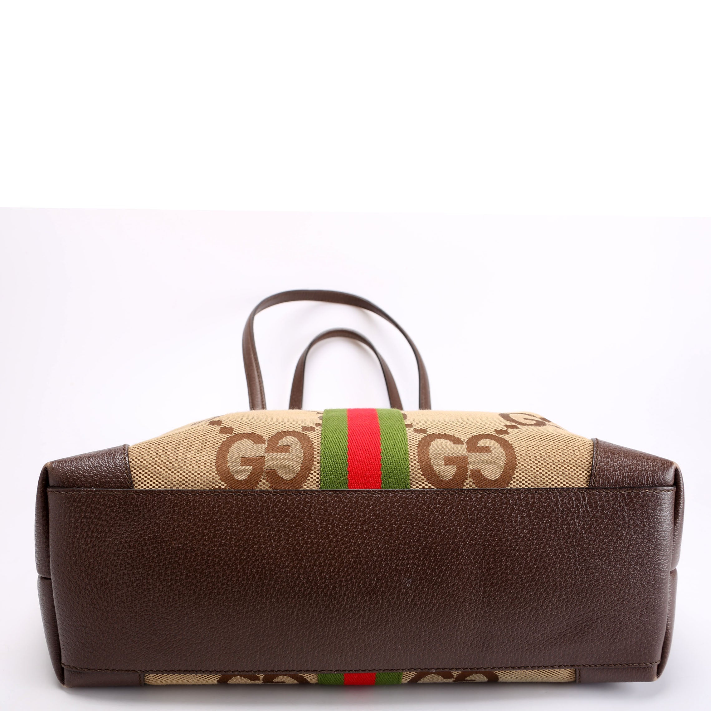 631685 Jumbo GG Ophidia Tote Brown