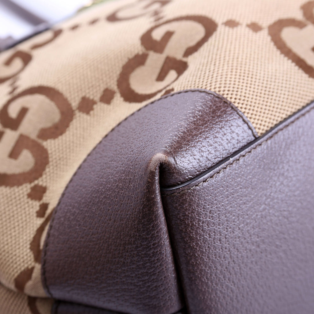 631685 Jumbo GG Ophidia Tote Brown