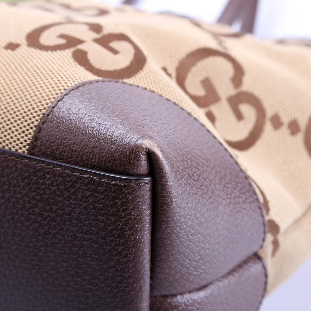 631685 Jumbo GG Ophidia Tote Brown