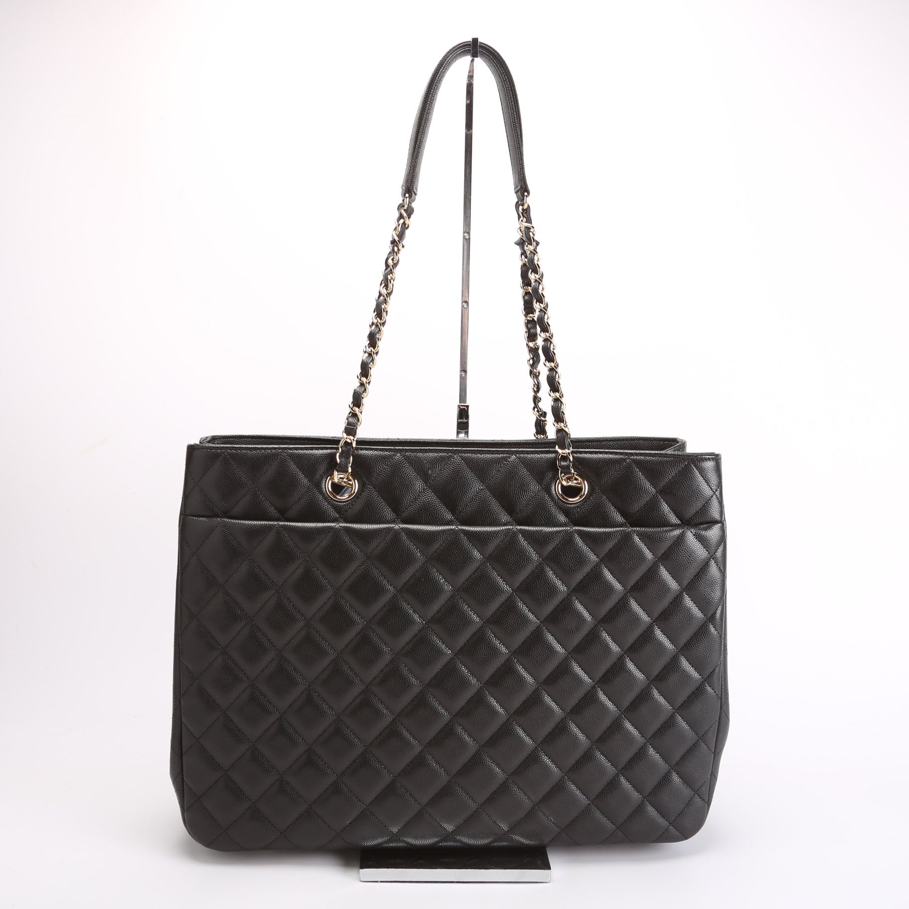 CC Shopper Tote Large Caviar RFID Black
