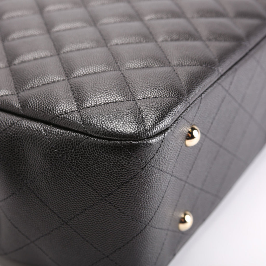 CC Shopper Tote Large Caviar RFID Black