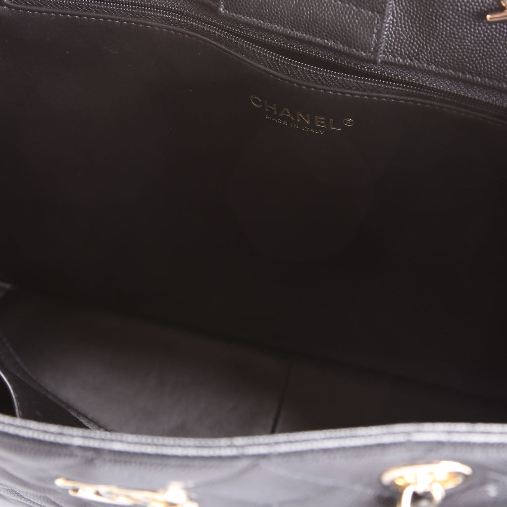 CC Shopper Tote Large Caviar RFID Black