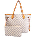 Neverfull With Wallet MM Damier Azur
