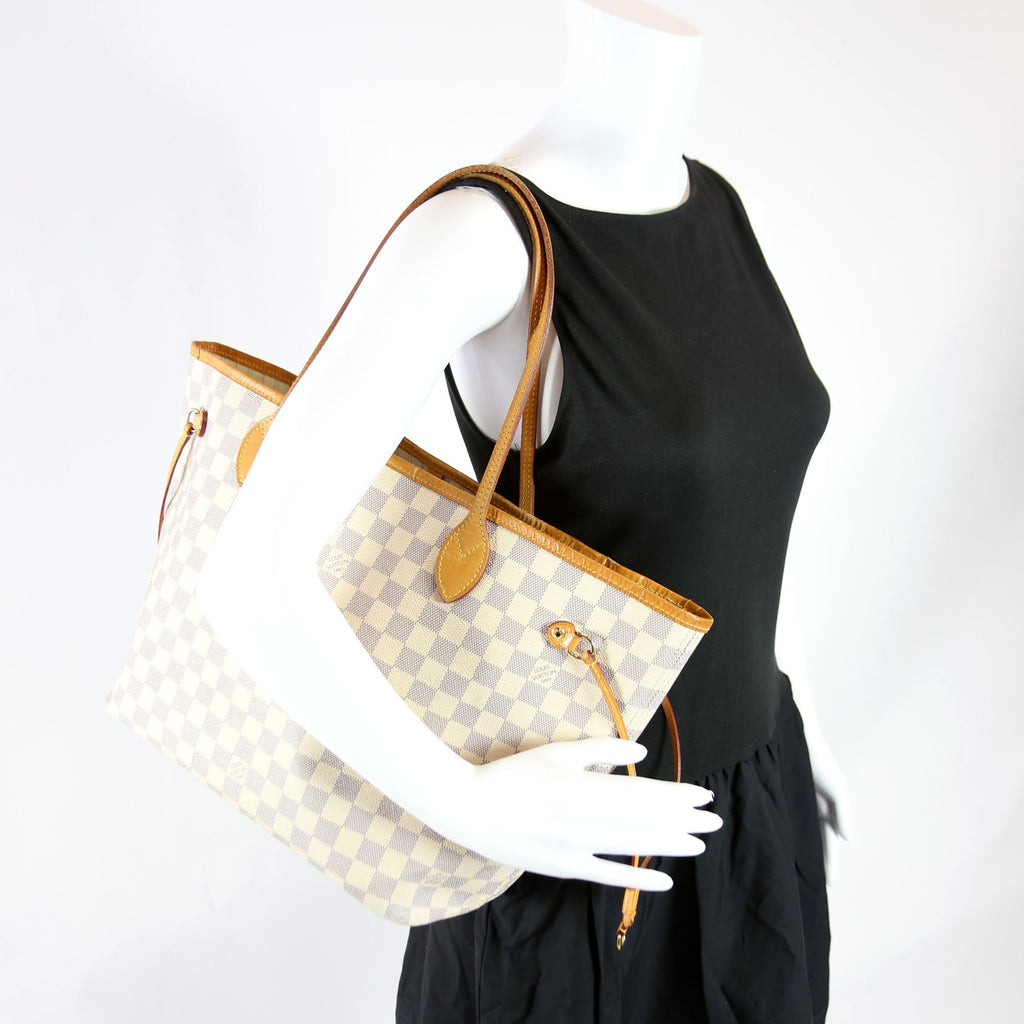Neverfull With Wallet MM Damier Azur