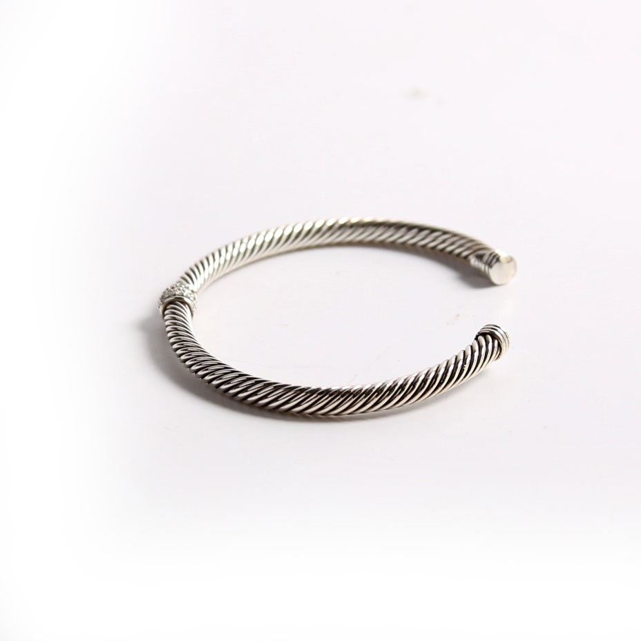 Cable 4MM Center Station Pave/925