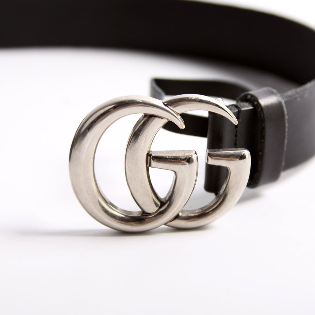 414516 GG Marmont Belt Size 85/34 Black