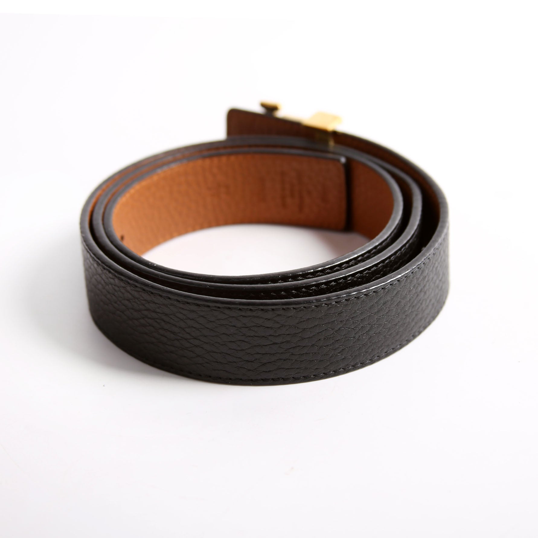 LV Initiales 30MM Taurillon Reversible Belt Size 90/36 Black/Brown