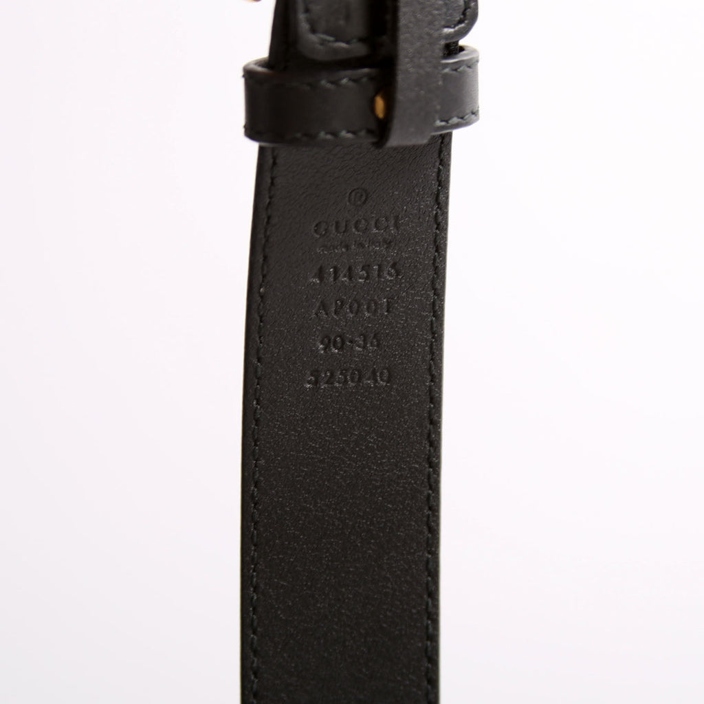 414516 GG Marmont Belt Size 90/36 Black