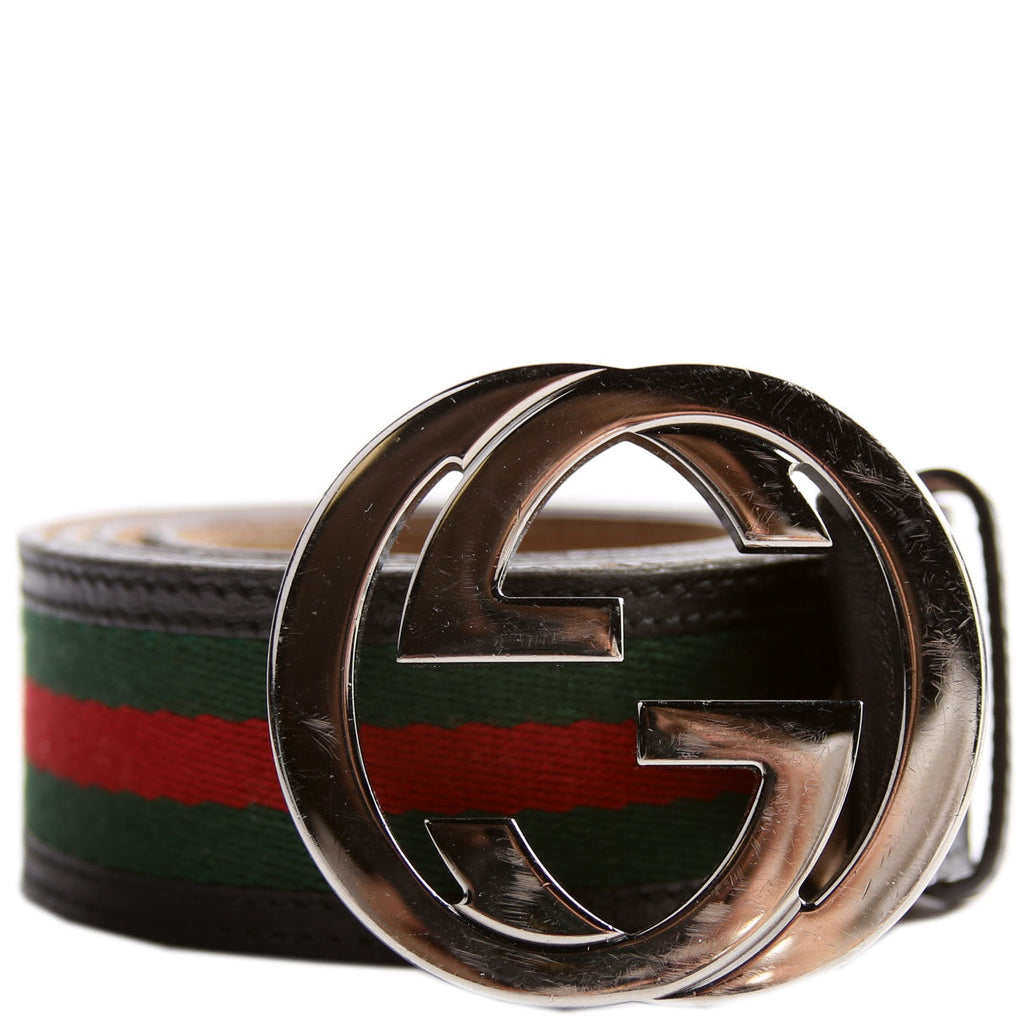 114984 Web Canvas Interlocking G Belt Size 105/40 Black