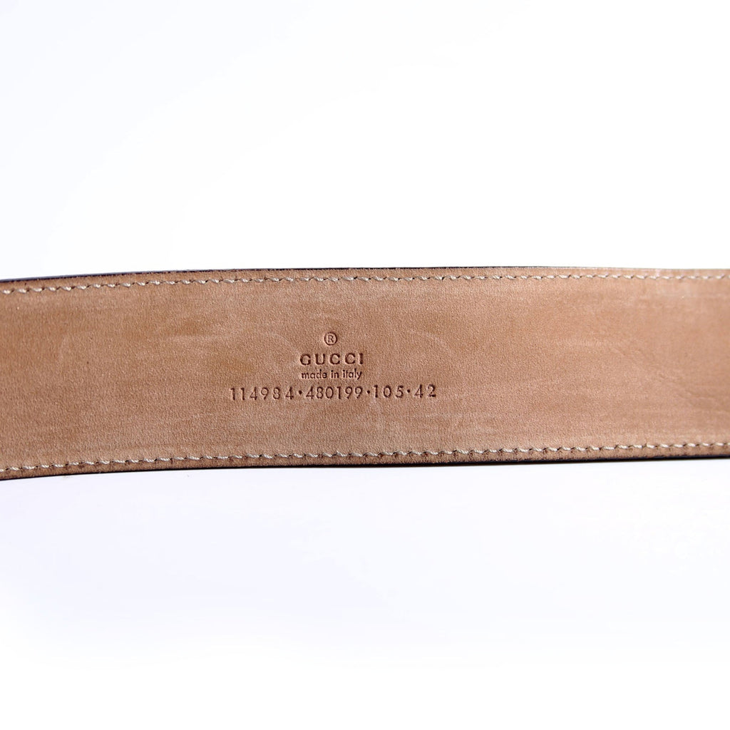 114984 Web Canvas Interlocking G Belt Size 105/40 Black
