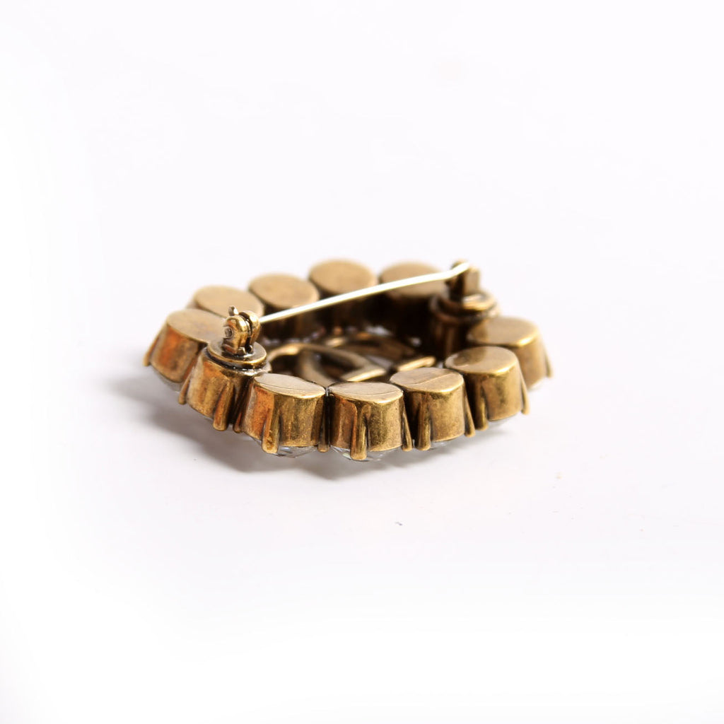GG Marmont Crystal Brooch Gold