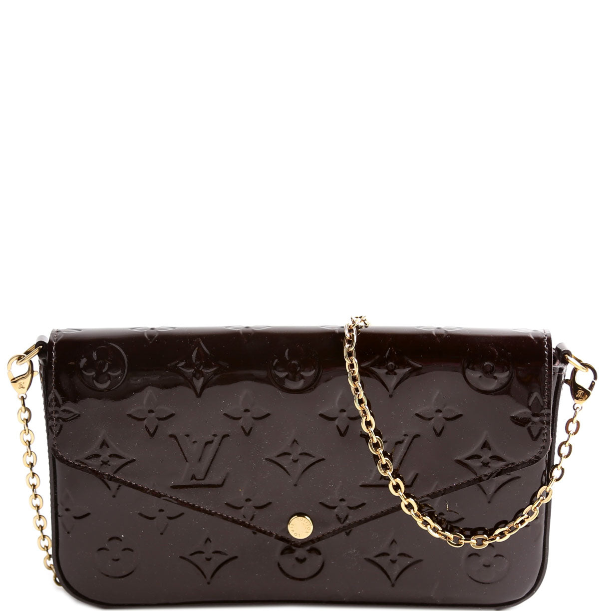 Pochette Felicie Vernis Burgundy