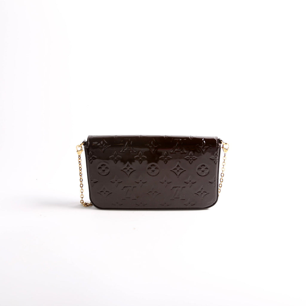 Pochette Felicie Vernis Burgundy