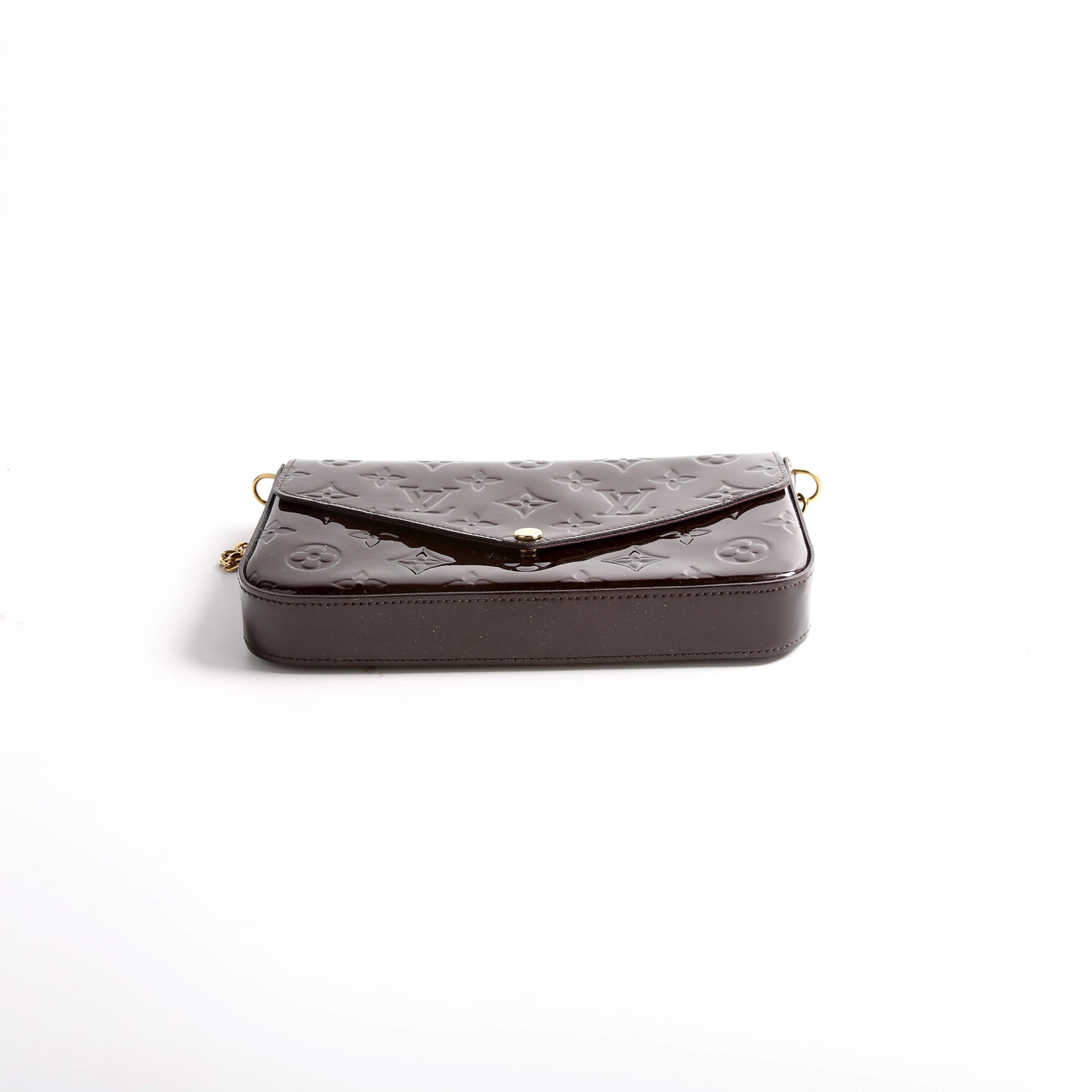 Pochette Felicie Vernis Burgundy
