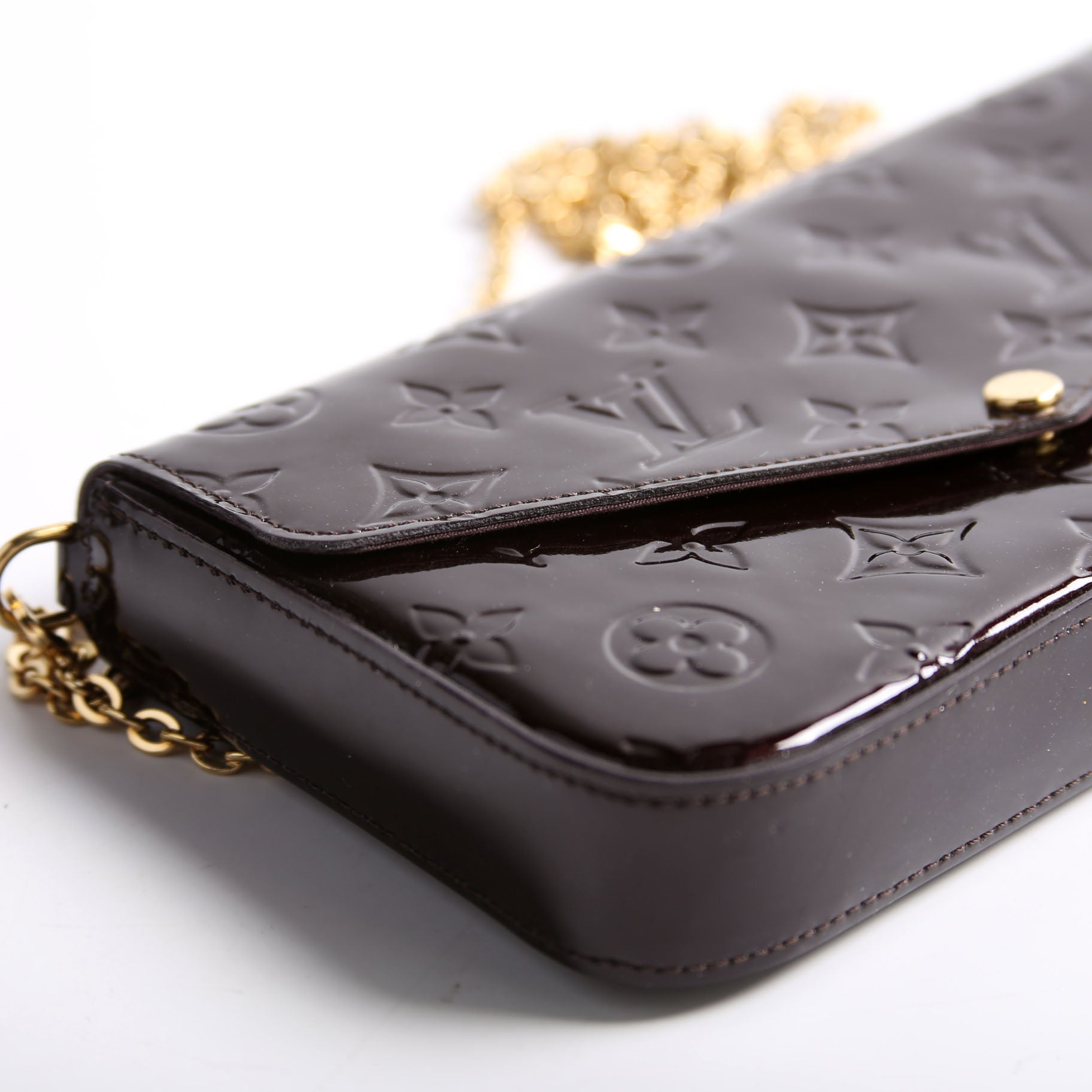 Pochette Felicie Vernis Burgundy