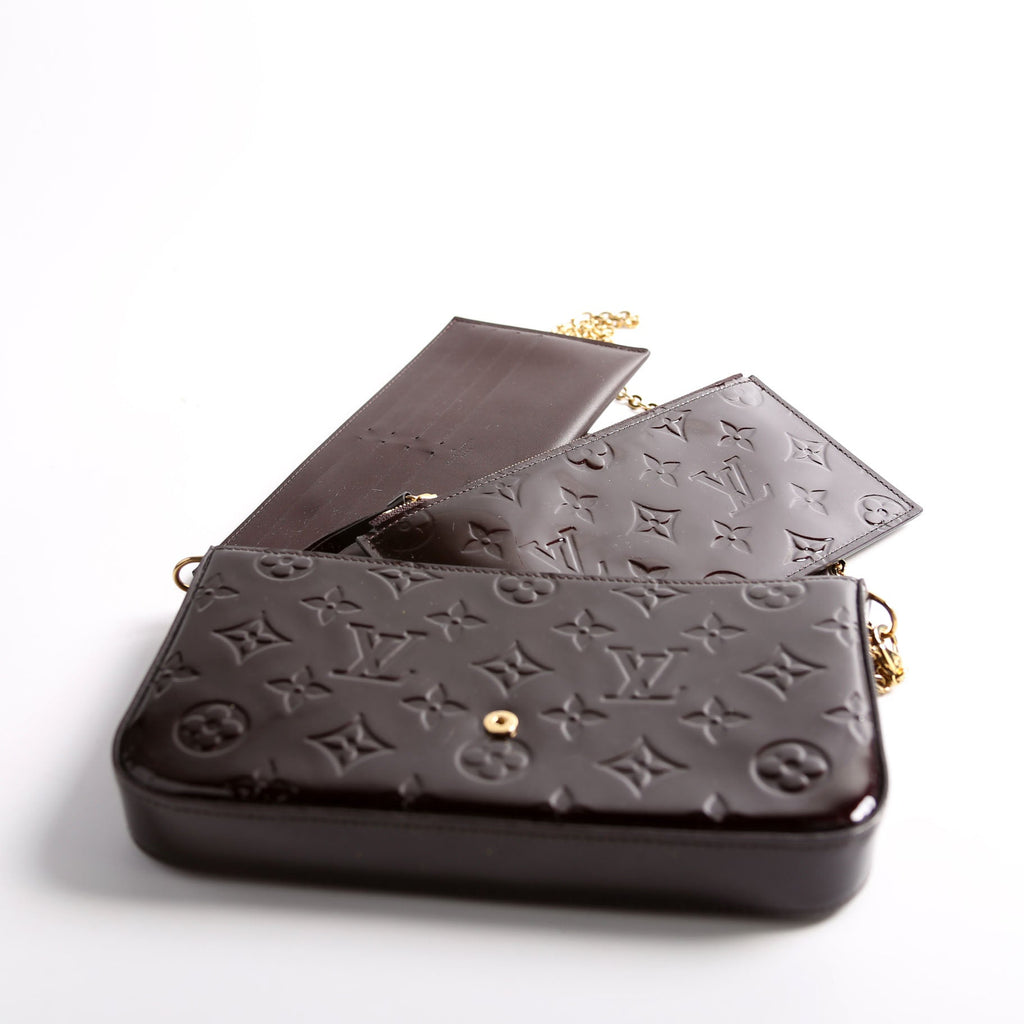 Pochette Felicie Vernis Burgundy