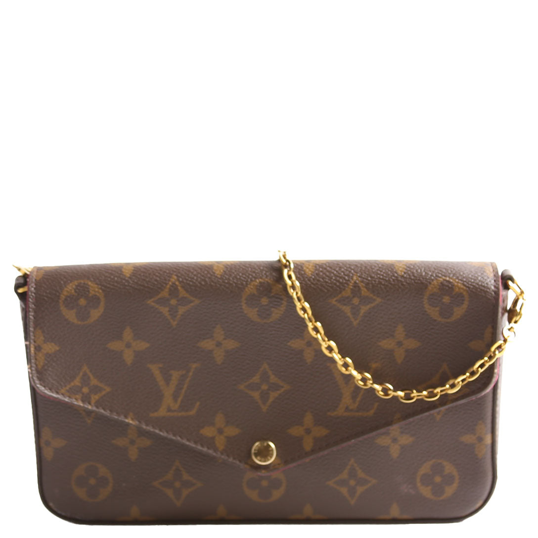 Pochette Felicie Monogram Berry