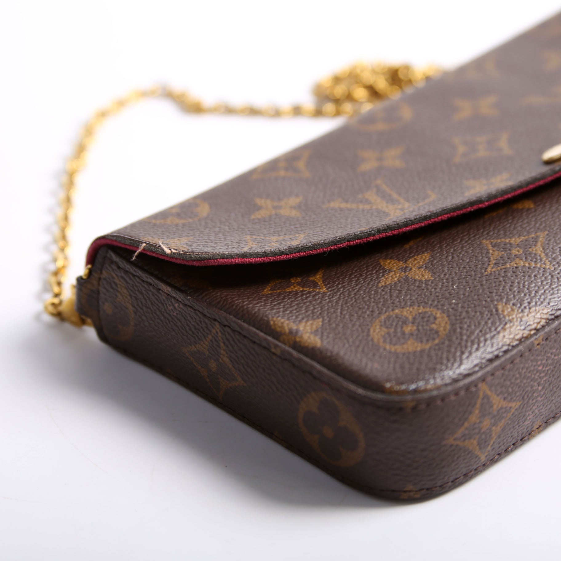 Pochette Felicie Monogram Berry