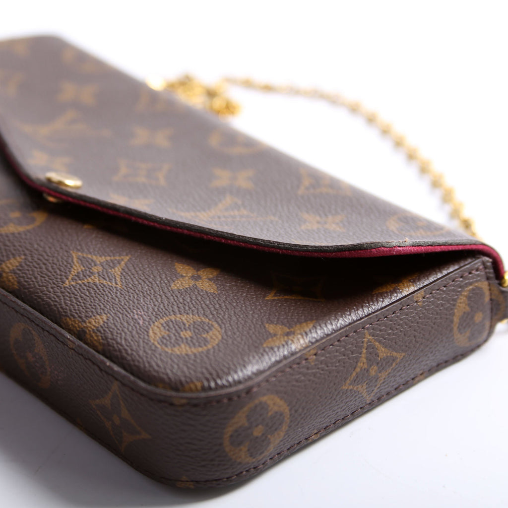 Pochette Felicie Monogram Berry