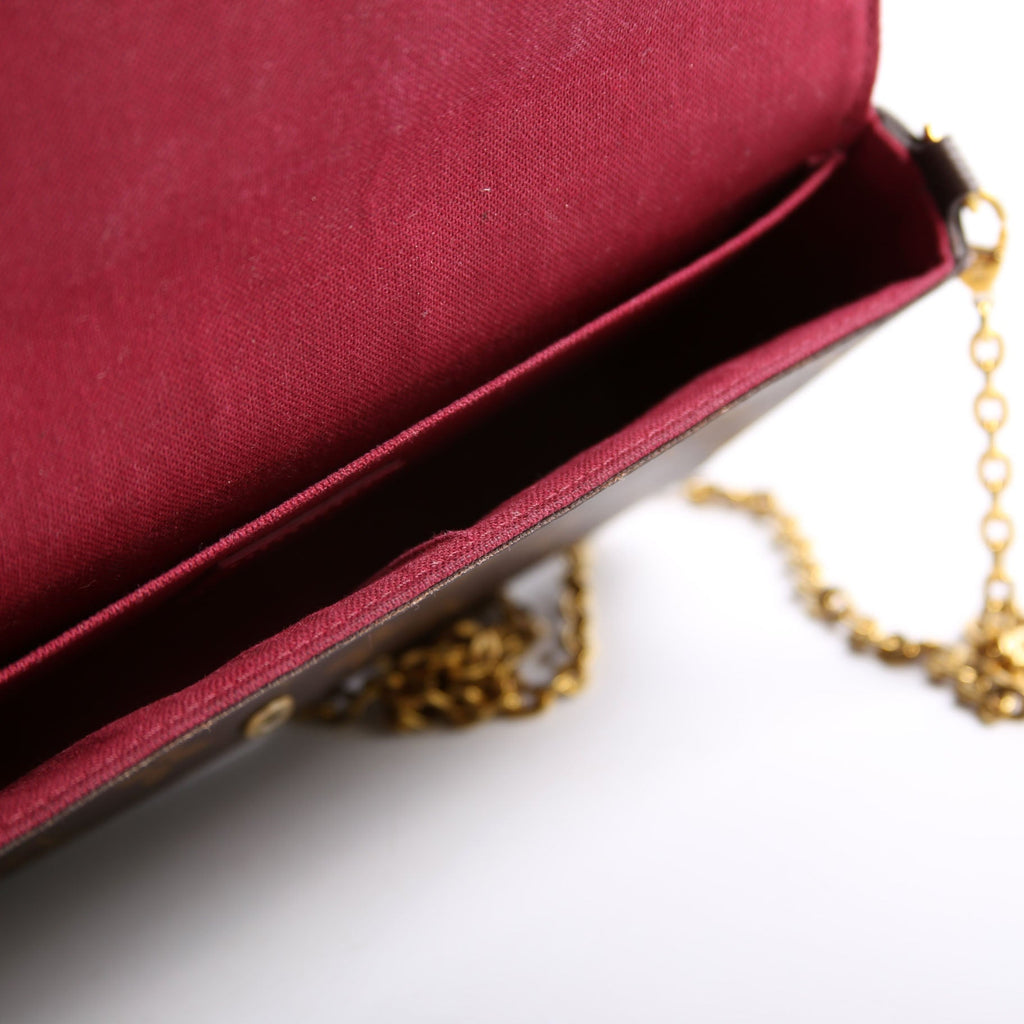 Pochette Felicie Monogram Berry