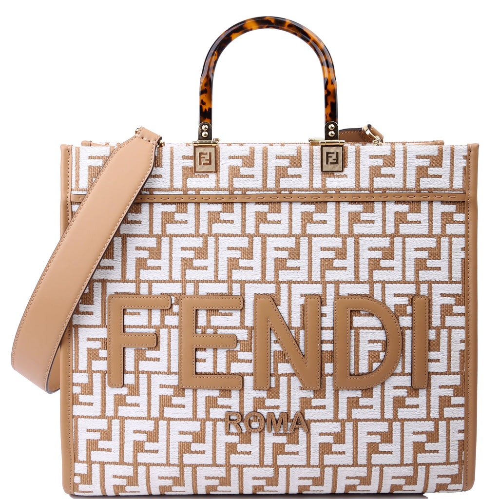 Fendi 8BH386 Sunshine Shopper Medium Raffia