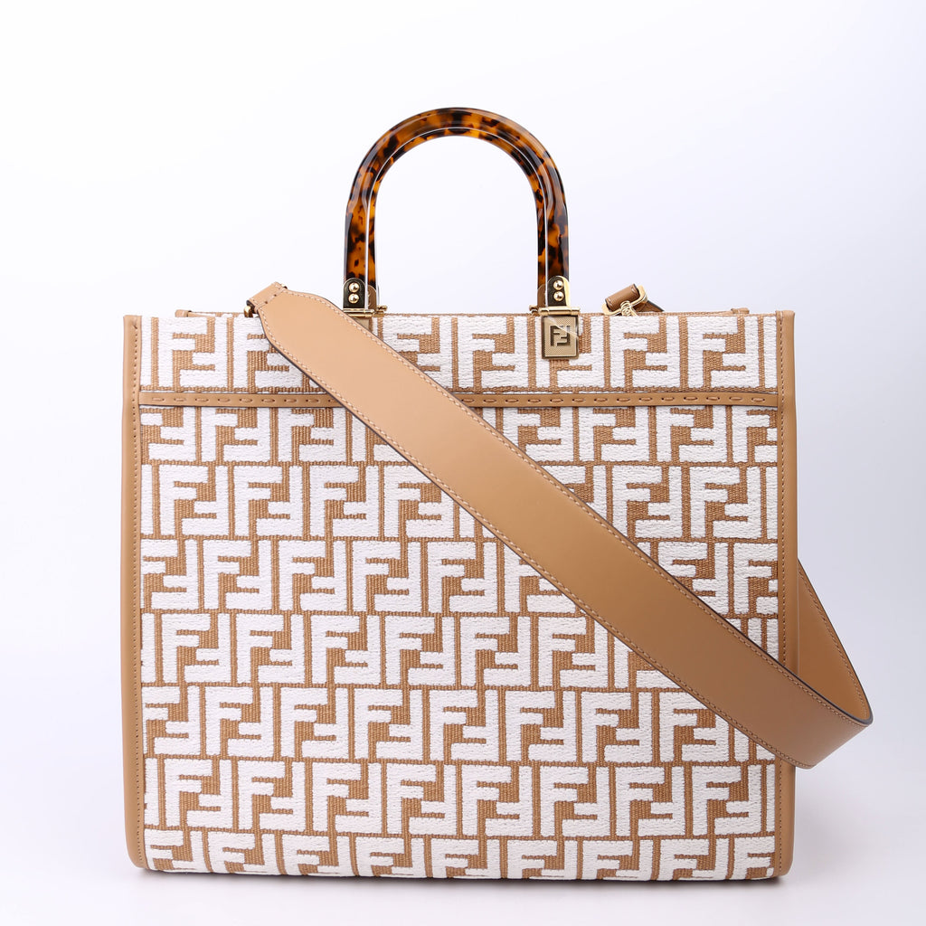 Fendi 8BH386 Sunshine Shopper Medium Raffia