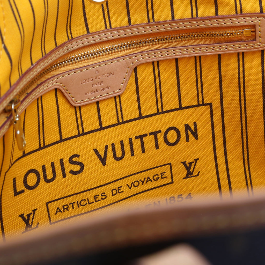 Neverfull With Wallet MM Monogram Yellow